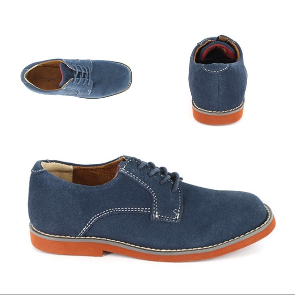 boys navy blue dress shoes